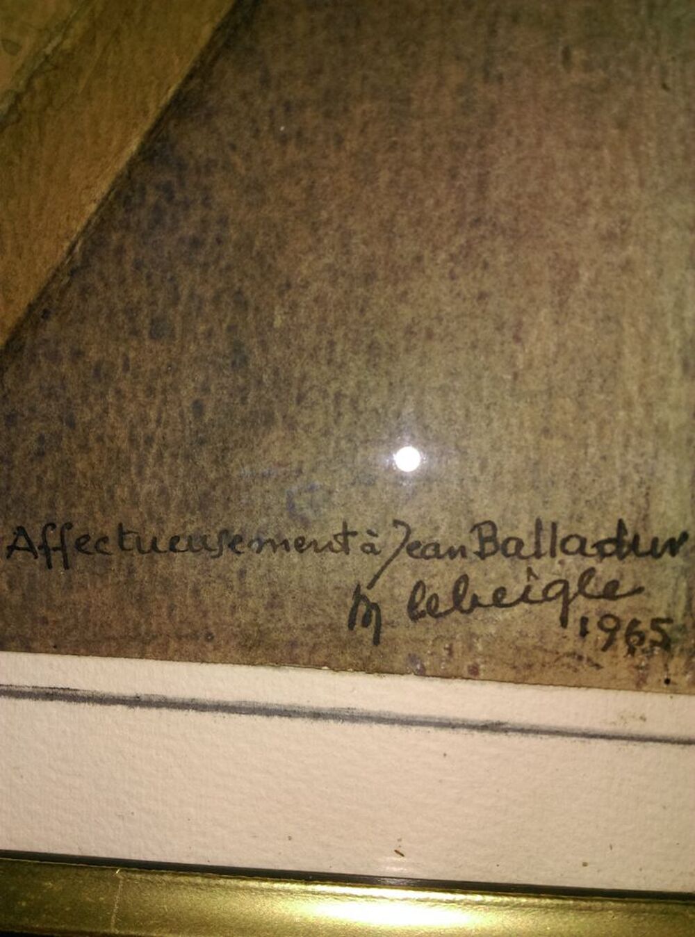 TABLEAU d'architecte 1965 Décoration