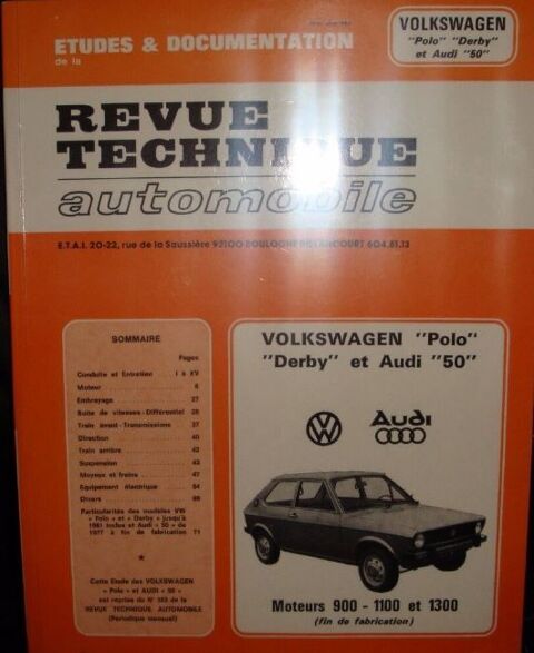 Revue technique automobile 1985 VW polo CIP 4251 8 Ervy-le-Chtel (10)