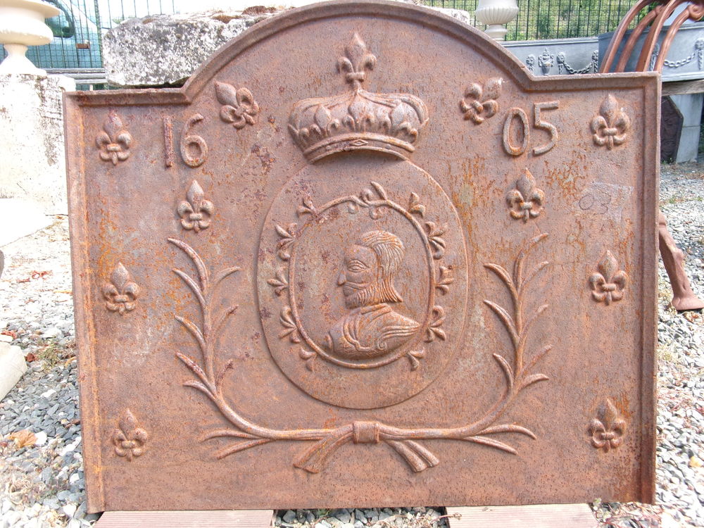 Plaque de chemin&eacute;e en fonte Décoration