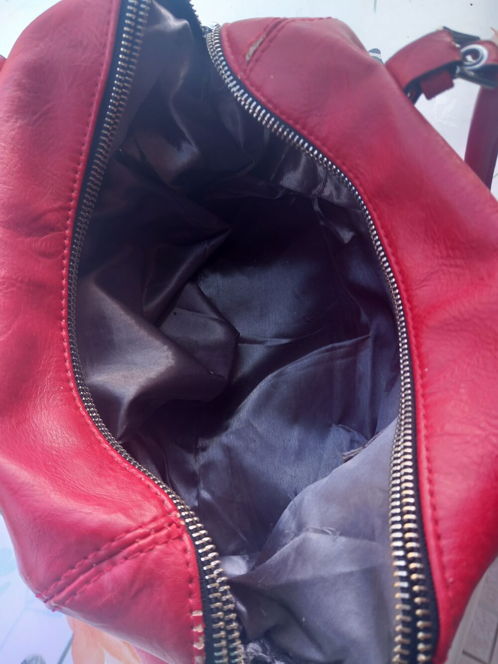 sac a main rouge Maroquinerie