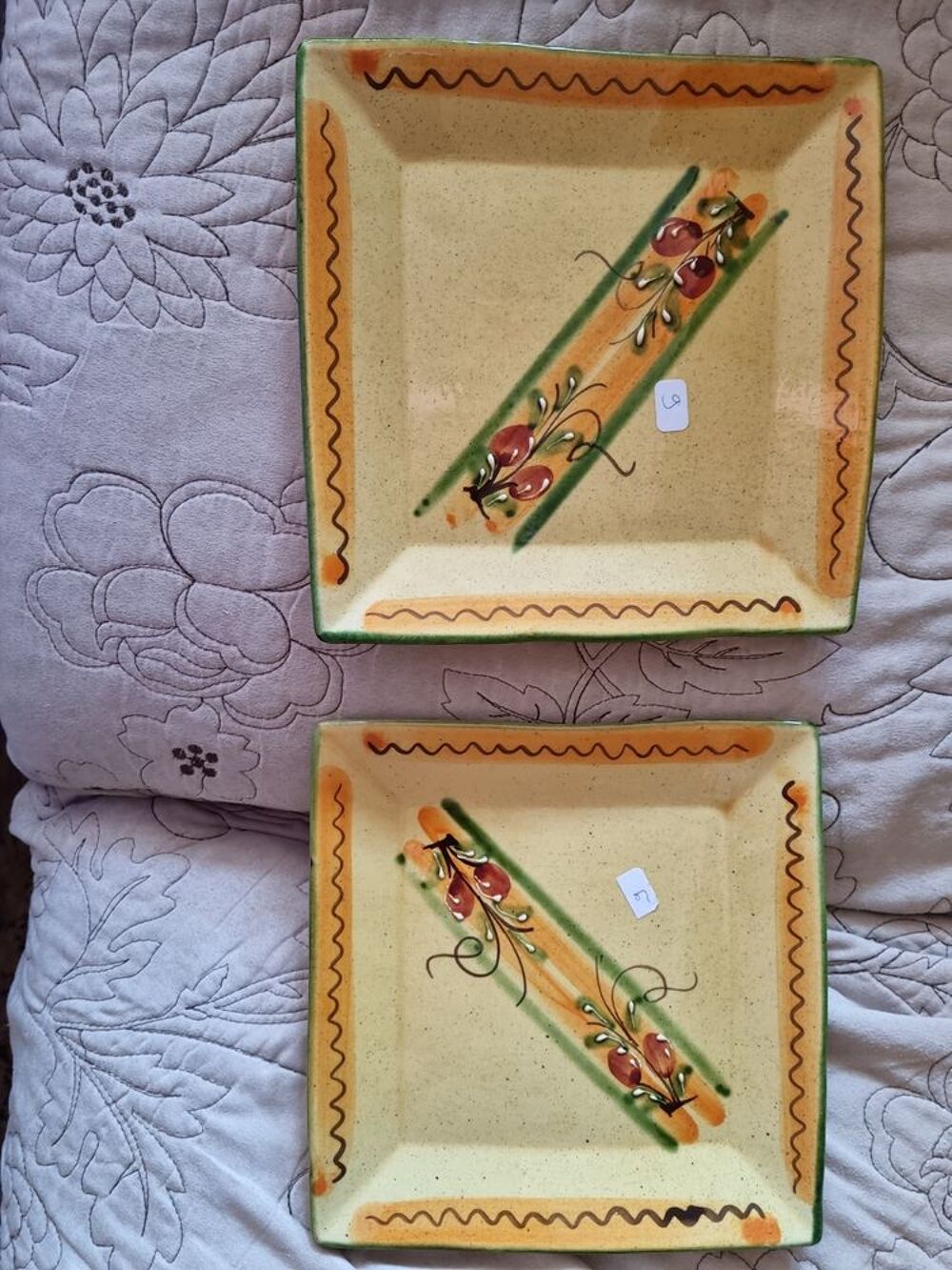 Lot de 4 assiettes neuves proven&ccedil;ales Décoration