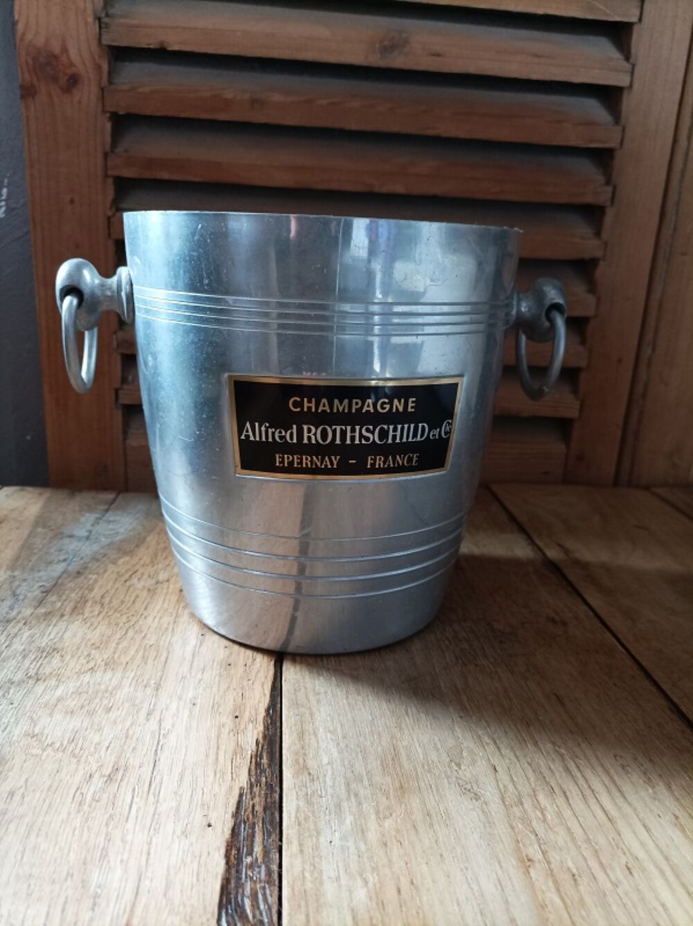 Seau Champagne gla&ccedil;ons pot Rothschild Epernay dp 0923067 Décoration