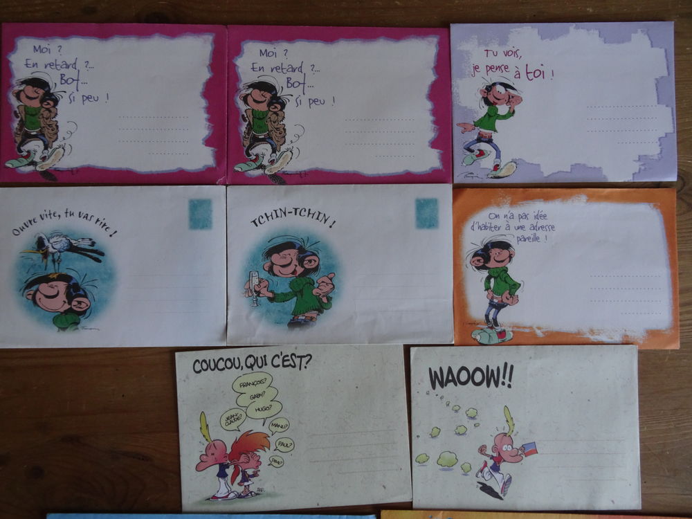 enveloppes de bandes dessin&eacute;es 