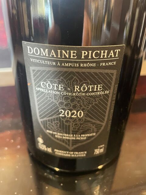 1 Bt Cote R�tie LES GRANDES PLACES�2020 Domaine PICHAT 87 Vigneux-sur-Seine (91)