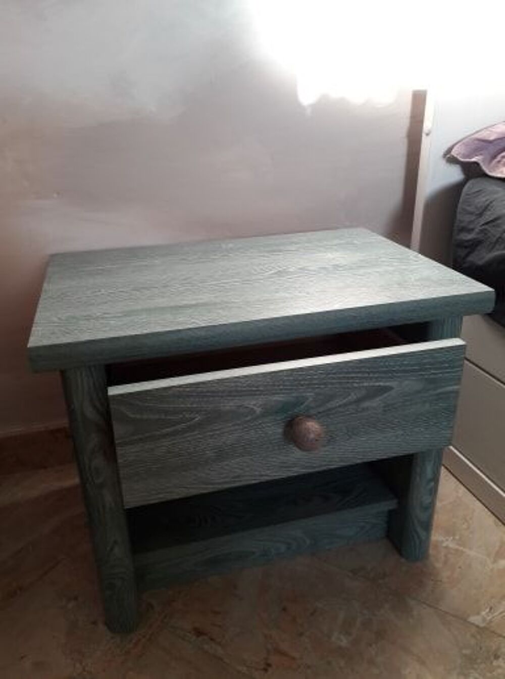 Belle commode bleu et son chevet Meubles