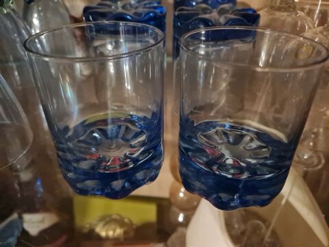 6 Verre style verre  whisky couleur bleue neufs 13 Aytr (17)