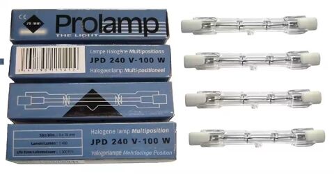 Halog�nes Multipositions Prolamp JPD 240 V-100 W.Lot de 4 12 Saint-Amand-Montrond (18)