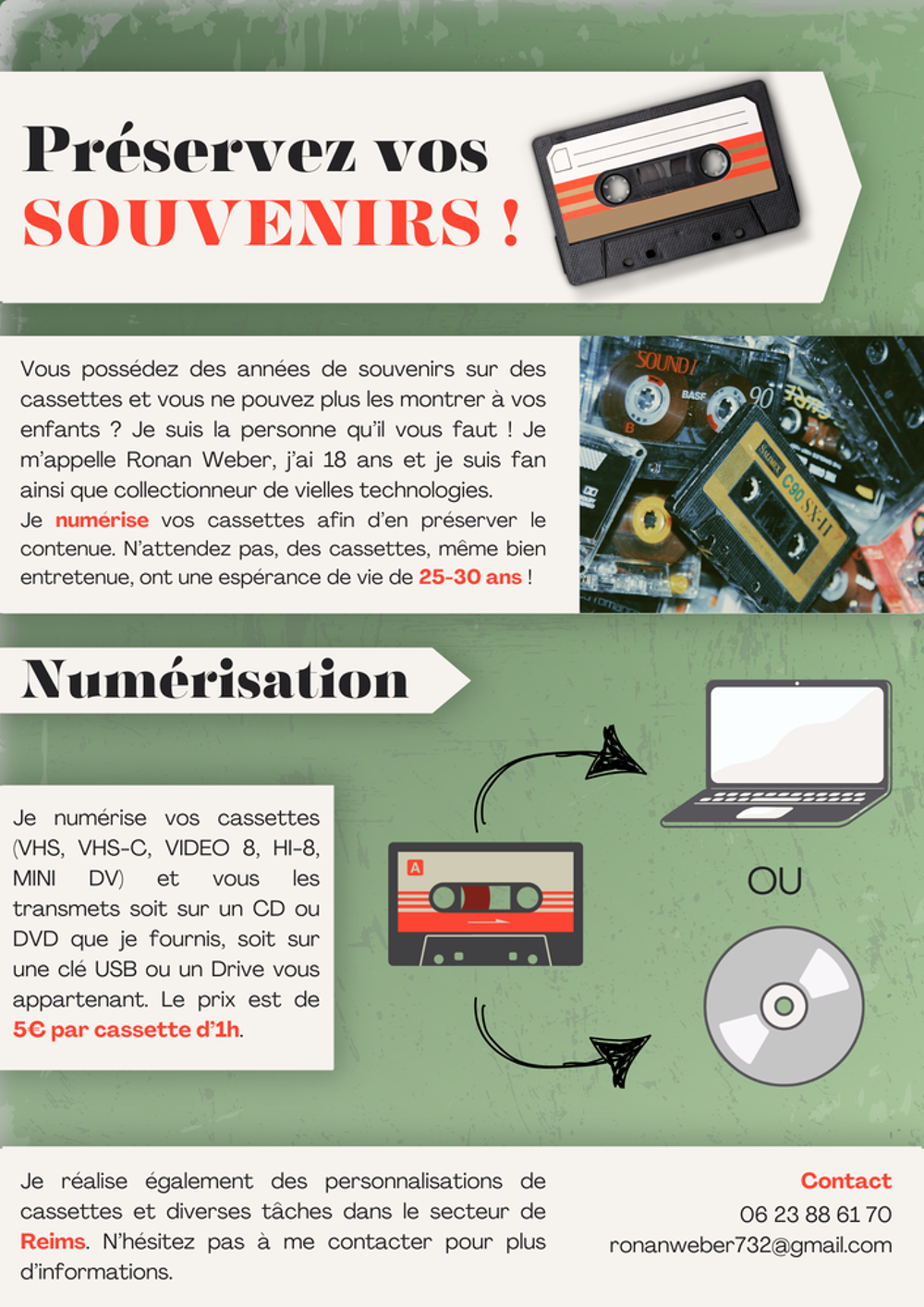   Numérisation de cassettes 
