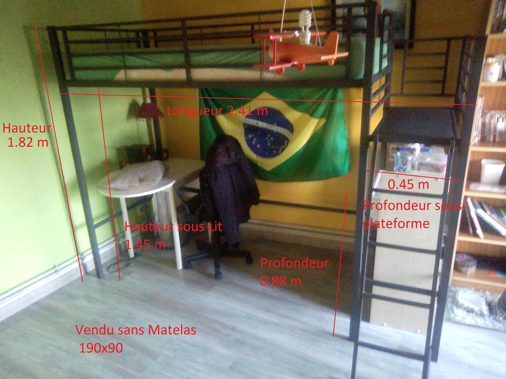 Lit Mezzanine avec Plateforme---> 130.00 €
Mobilier enfants