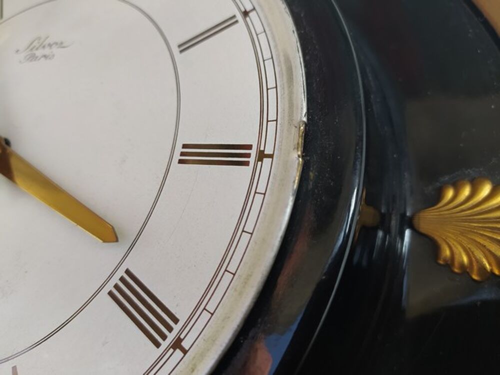 Ancienne Pendule Murale Silvoz Design Vintage D&eacute;co Marine 