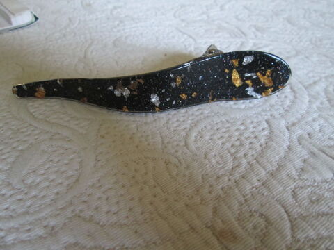 Pince � cheveux en verre color� noir et paillettes neuve 5 Herblay (95)