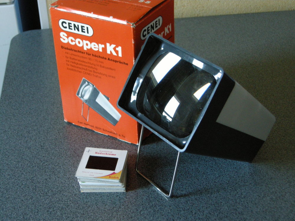 Visionneuse diapos CENEI Scoper K1, neuve. Photos/Video/TV