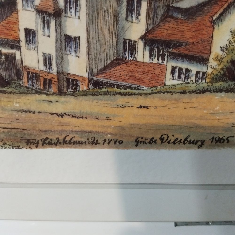 aquarelle oeuvre de fritz Ludwig Schmidt 