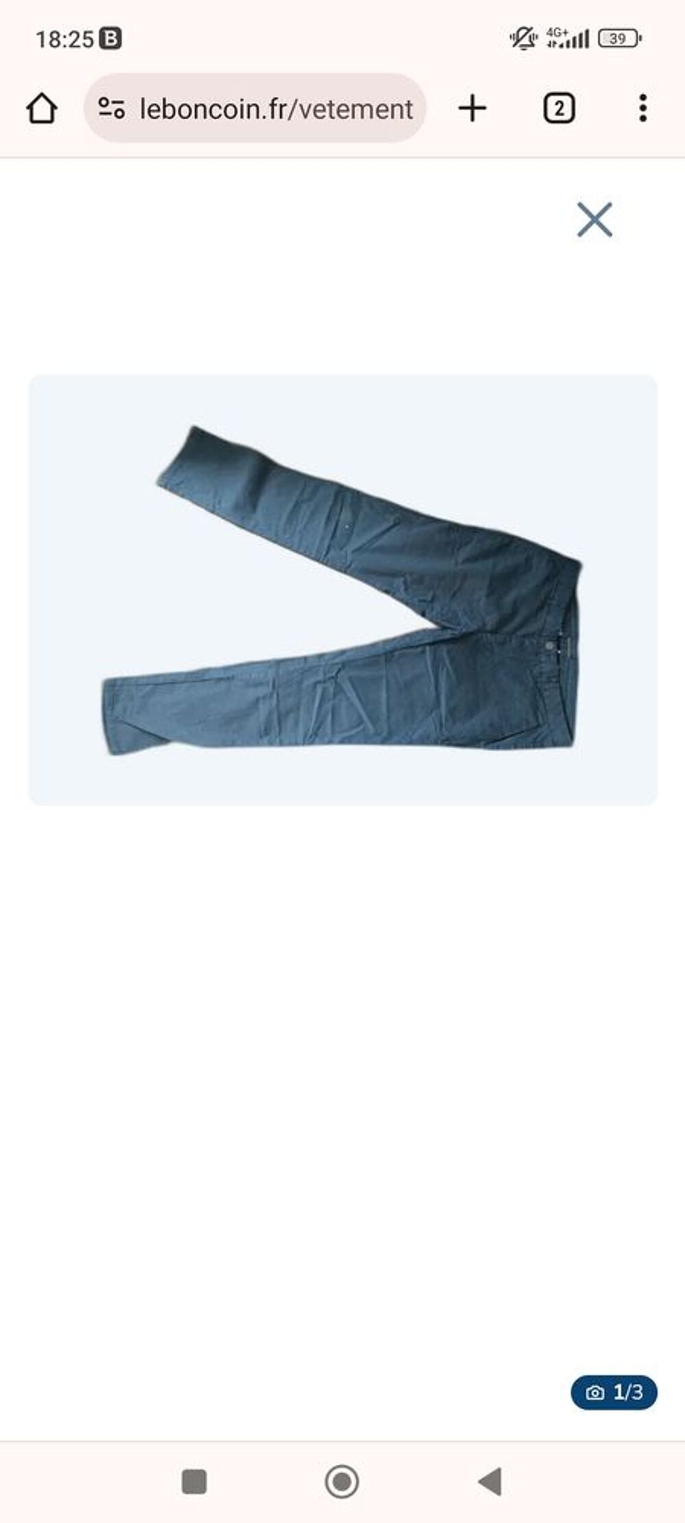 Pantalon bleu marine Devred taille 44 Vêtements
