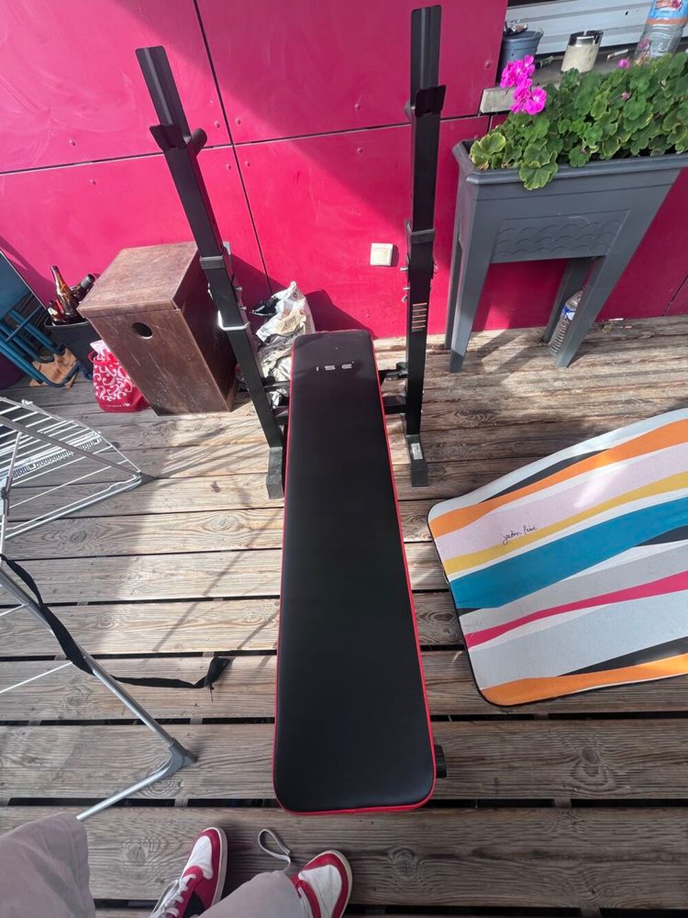 Banc de musculation pliable neuf Sports