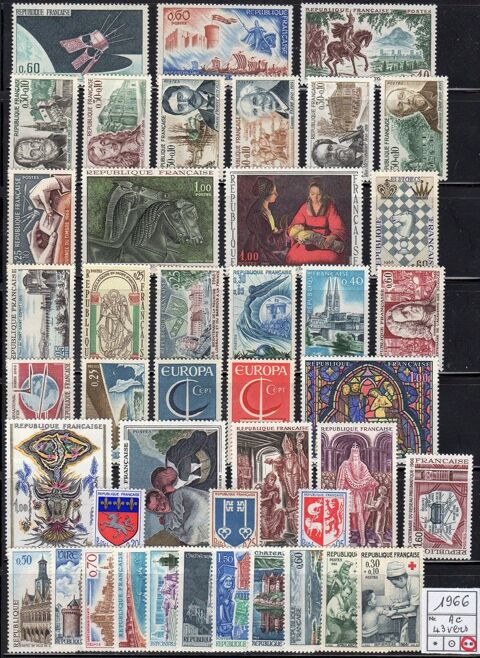 LOT DE TIMBRES   - FRANCE -
Neuf**   1966 6 Caumont (09)