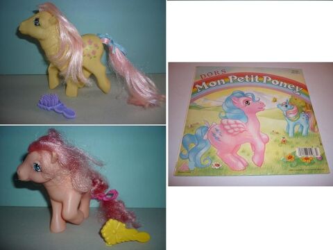 Lot 2 PETITS PONEYS (HASBRO G1 1984/1985) + 1 vinyl 45T  32 Loivre (51)