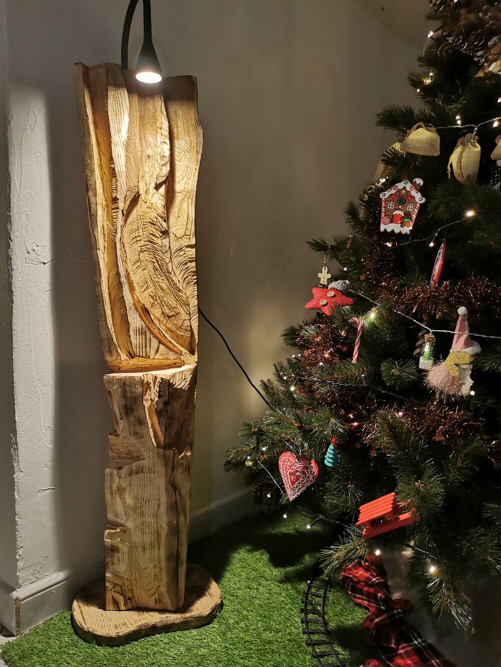 Lampe en bois Décoration