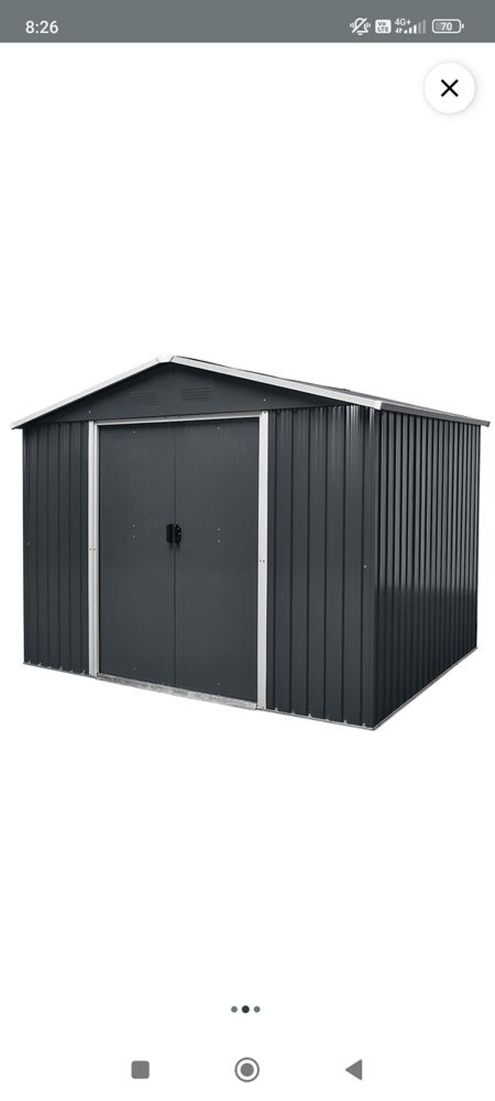 Abri de je ardin 5,06m2 jamais mont&eacute; Bricolage