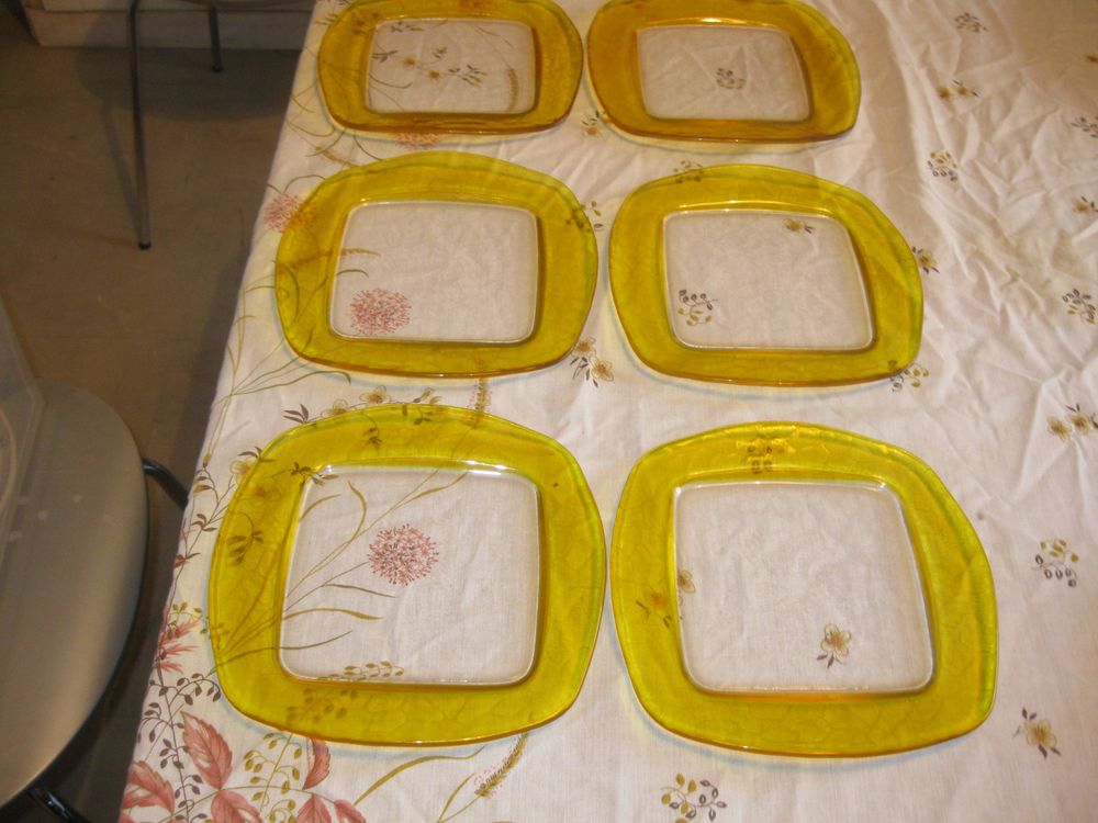 Assiettes carr&eacute; Cuisine