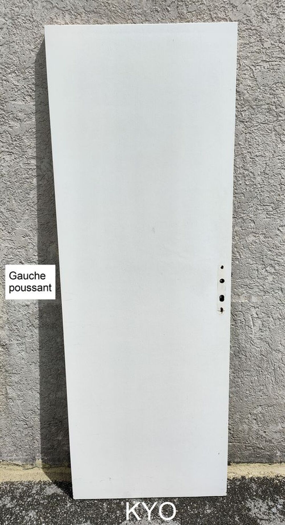Porte int&eacute;rieur, Bois blanc, gauche poussant Bricolage
