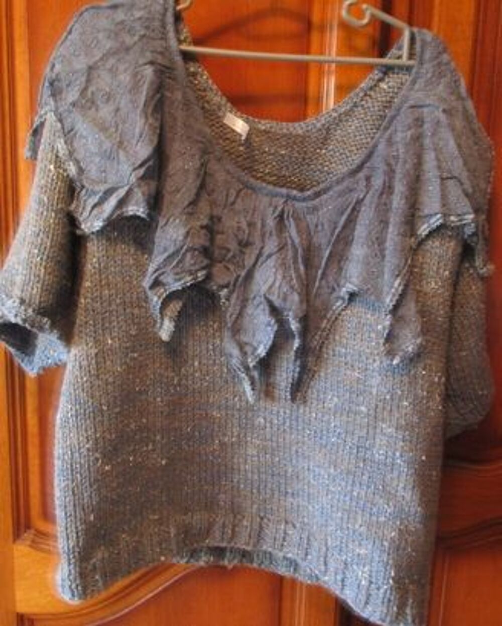PULL ENCOLURE DENTELLE FEMME Vêtements