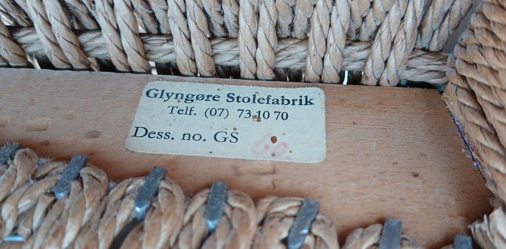 Lot de 8 chaises Vintage Scandinave Glyngore Stolefabrik Meubles