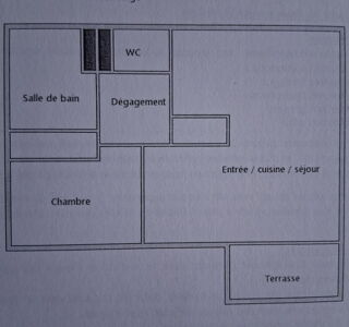  Appartement  vendre 2 pices 42 m