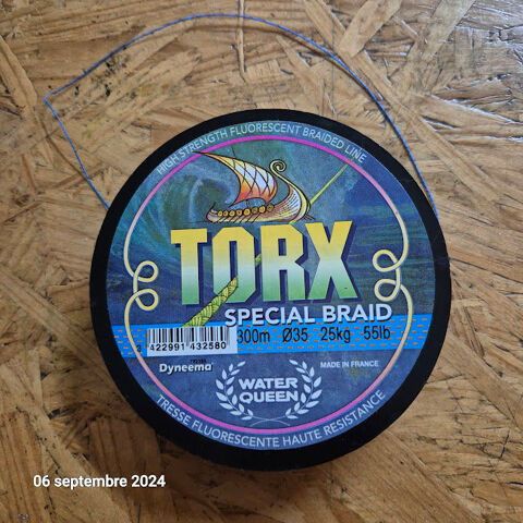 TORX tresse bleue et noire neuve de 300 m 35/100 25kg spécia 43 Saumur (49)