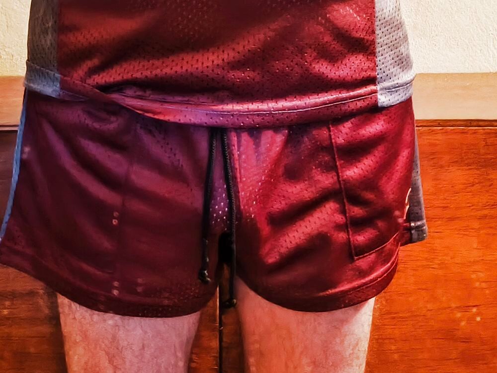 Short de sport mesh N2N Bodywear Burgundy bordeaux occasion Vêtements