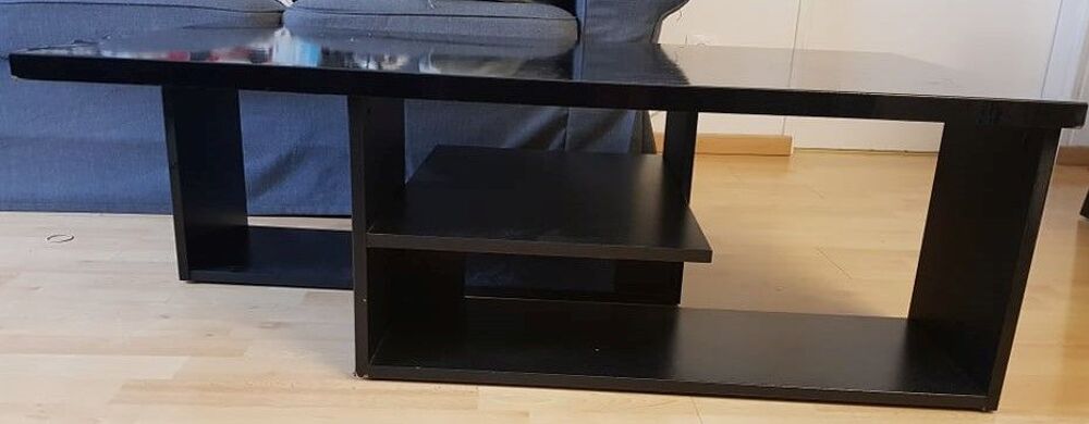 Table basse noire, salon Meubles