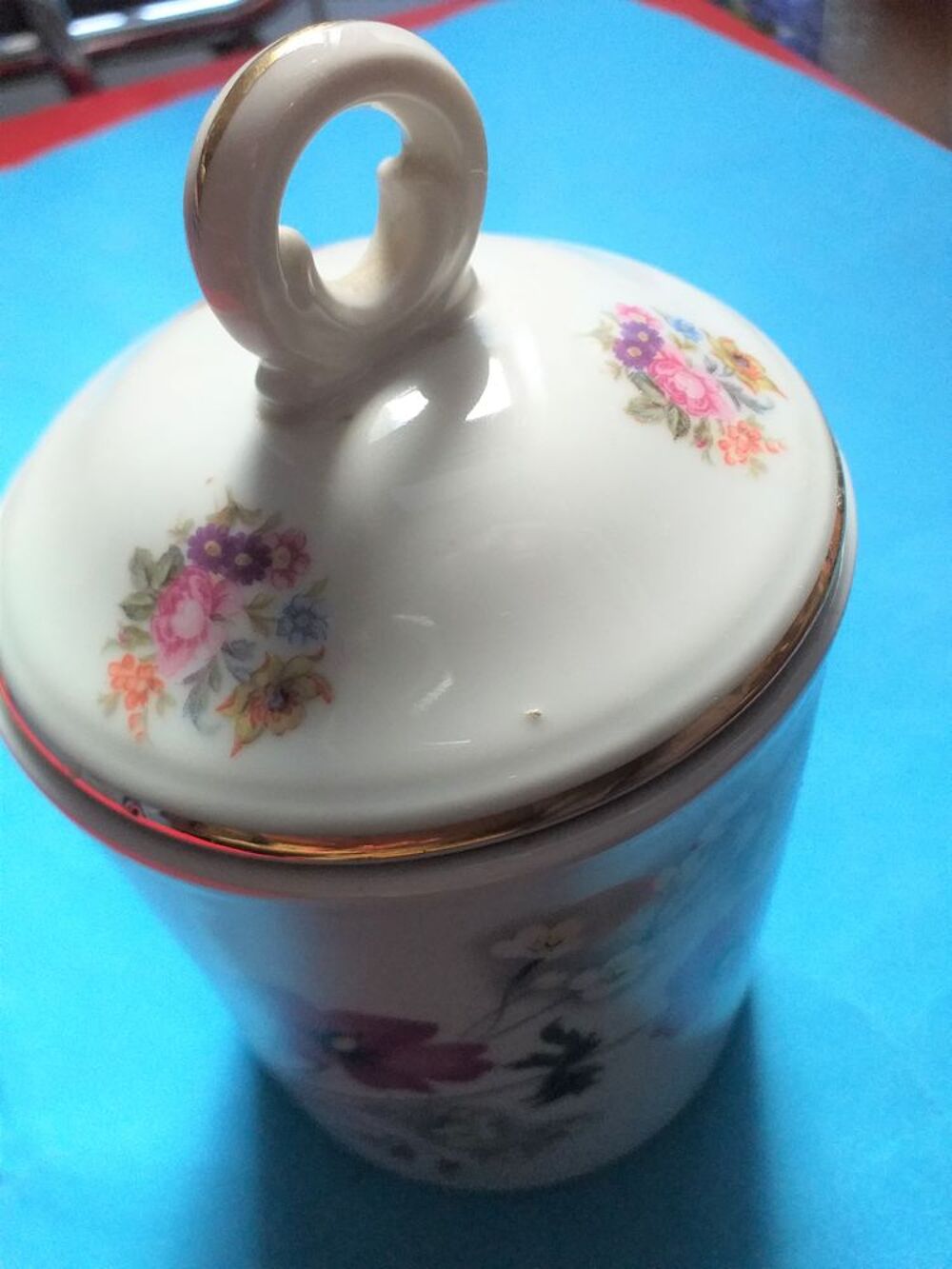 POT COUVERT / Bonbonniere / porcelaine de Limoges GOUMOT LABESSE Décoration