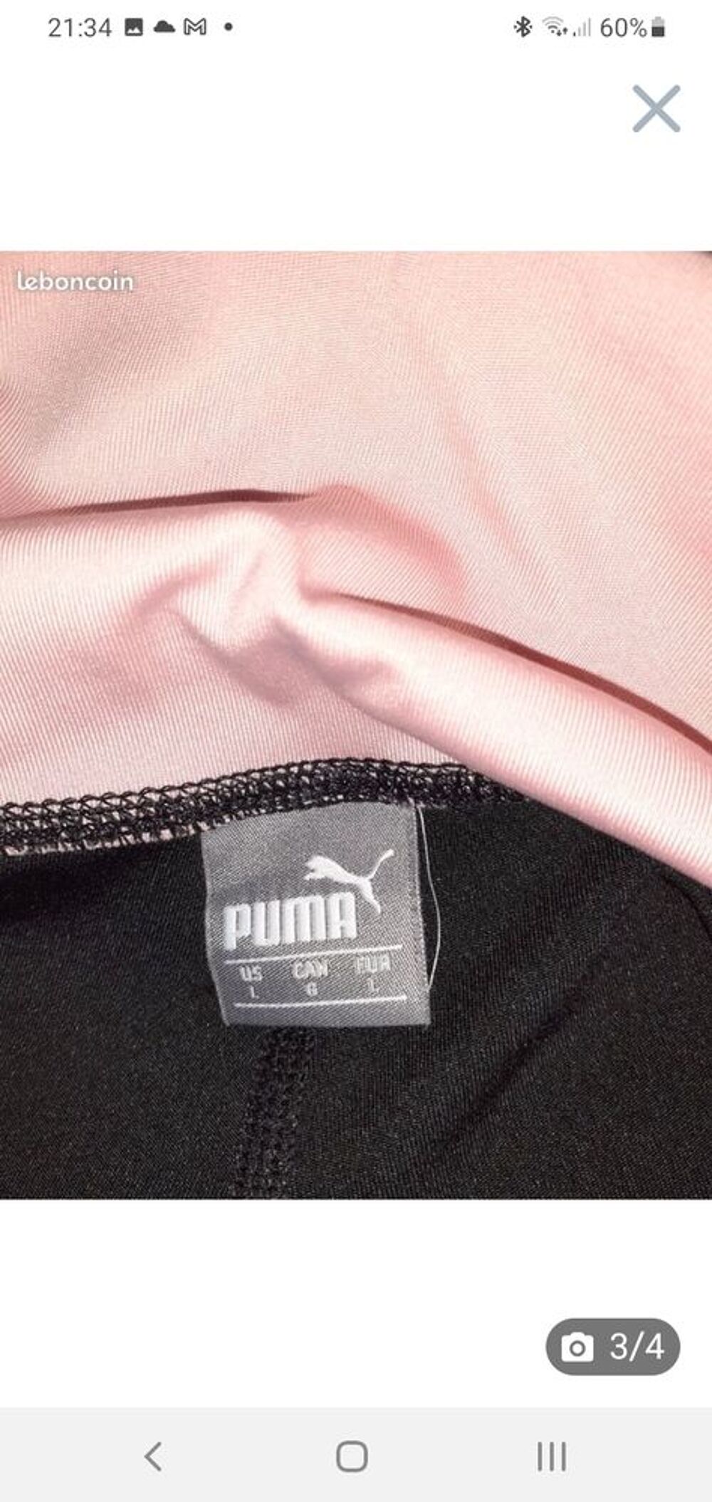 legging Puma sport neuf jamais port&eacute; taille M Vêtements
