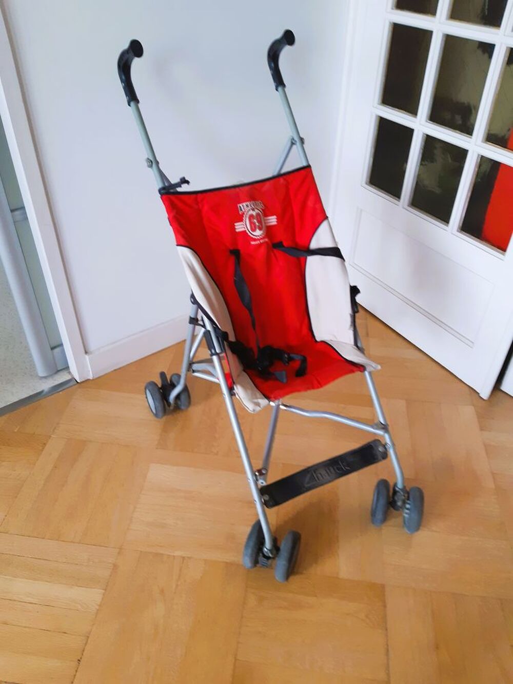 Poussette-canne HAUCK Rouge &amp; Beige max 15 kg. Mobilier enfants