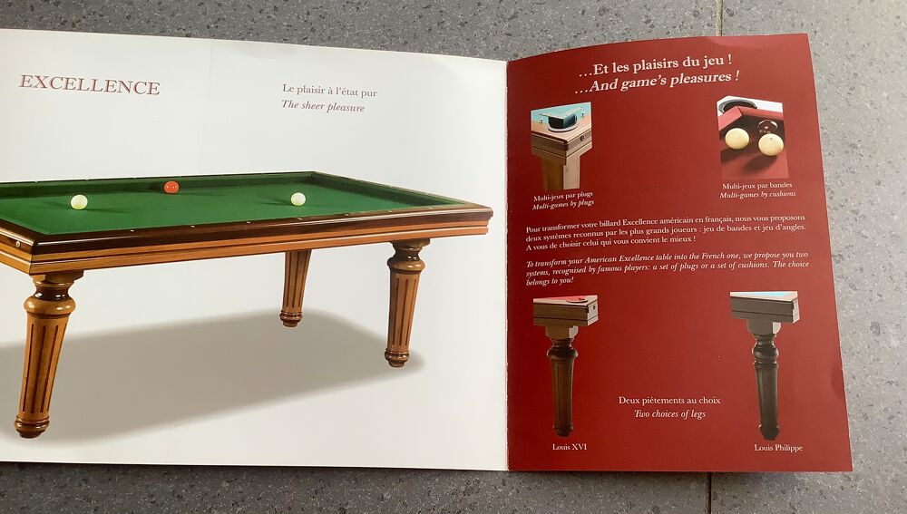 Billard excellence 240 snooker Toulet Jeux / jouets