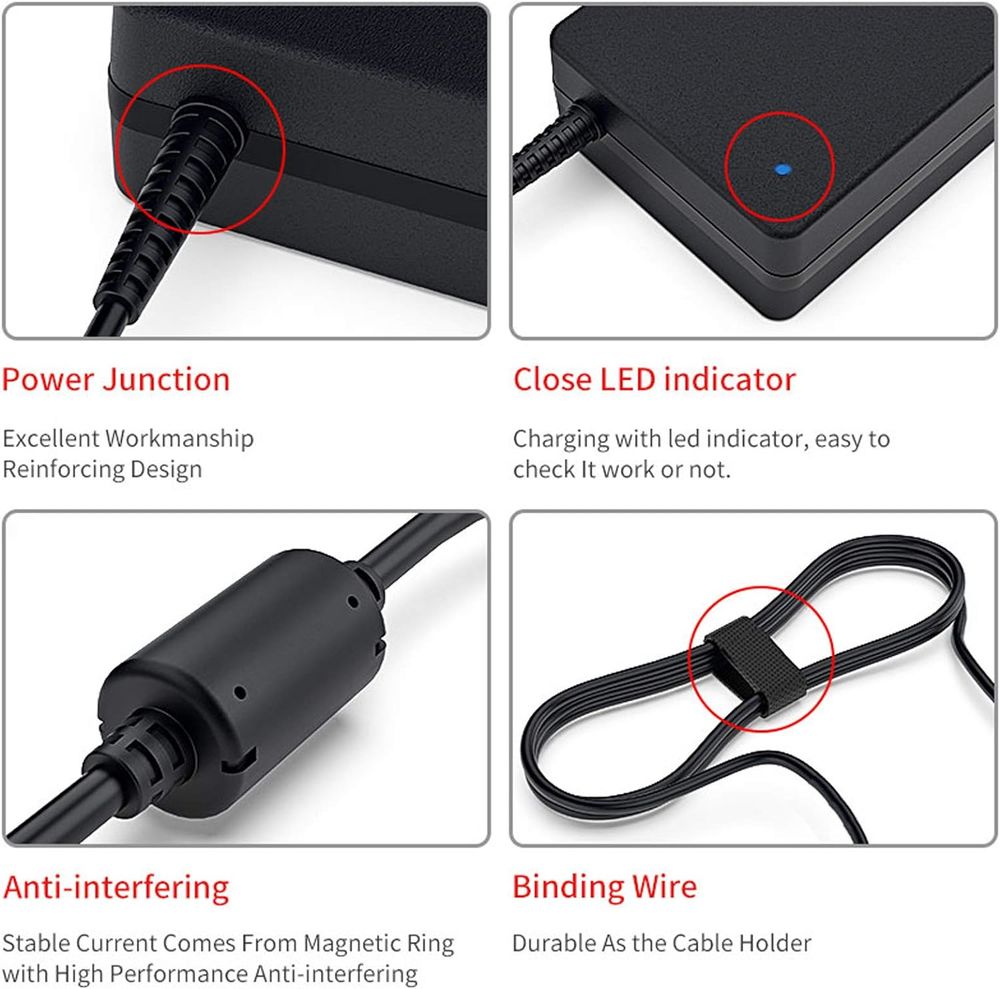 Delippo&reg; 120W 19.5V 6.15A AC Adaptateur Chargeur pour MSI... Matériel informatique