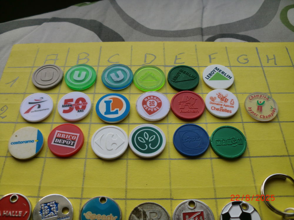jetons de caddie 