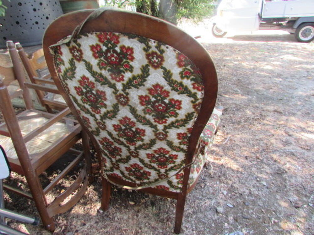 deux fauteuil anciens reglable tissus chang&eacute; Meubles