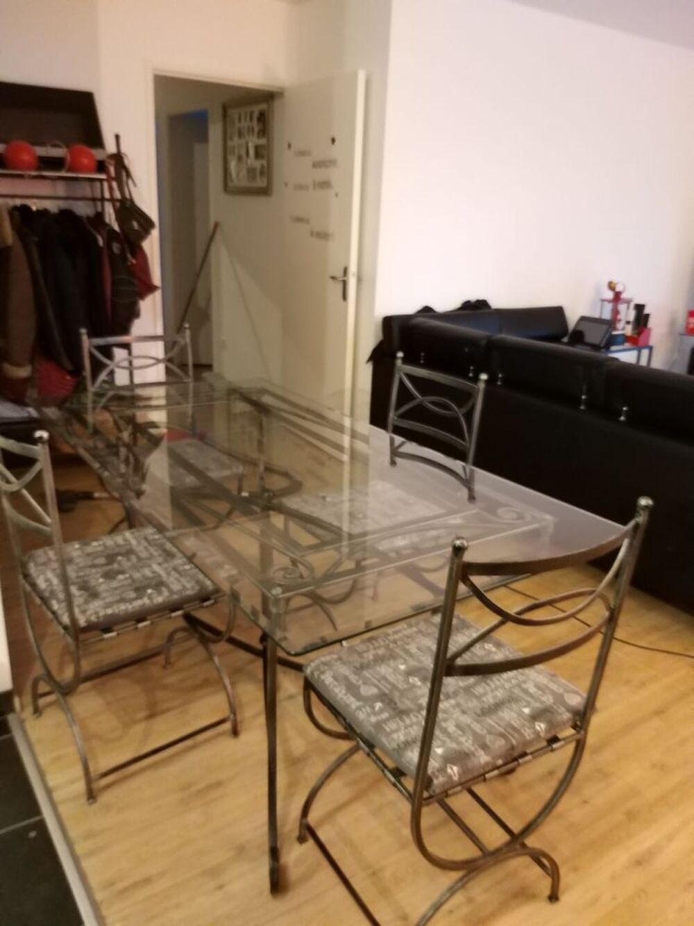 Table &agrave; manger et table basse en Forg&eacute; V&eacute;ritable Meubles