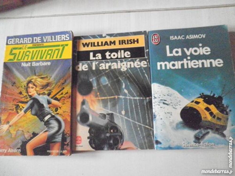 lIVRES DE SCIENCES FICTION ET ROMAN lot 2 Livres et BD