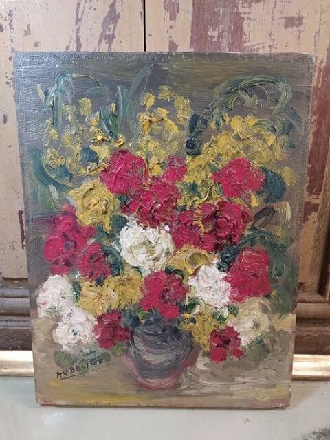 Tableau Bouquet de Fleurs Sign� 80 Loches (37)