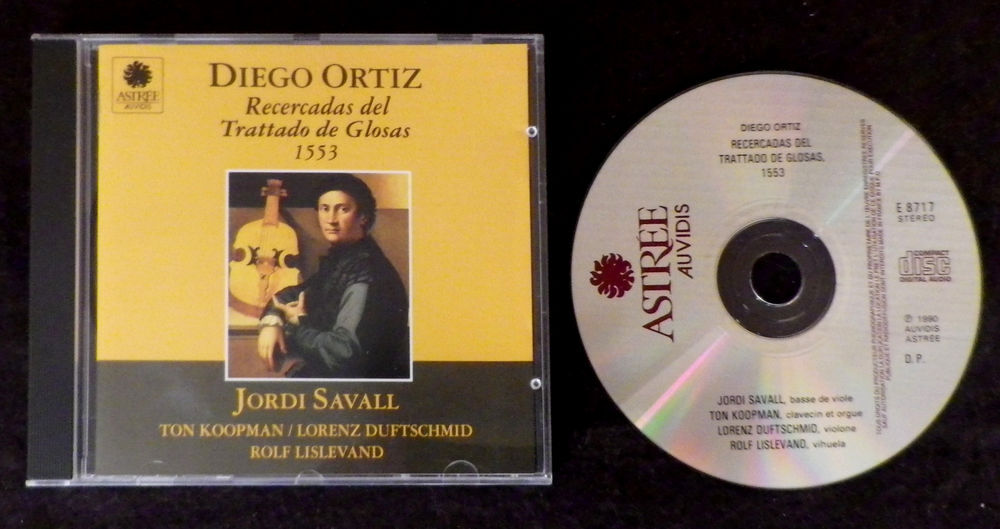 CD - Diego Ortiz ? Recercadas del Trattado de Glosas CD et vinyles