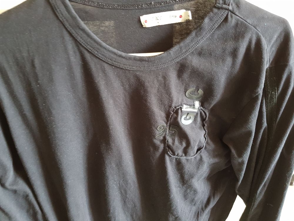 Polo manche longue Galice jeans- coton - Homme L Vêtements
