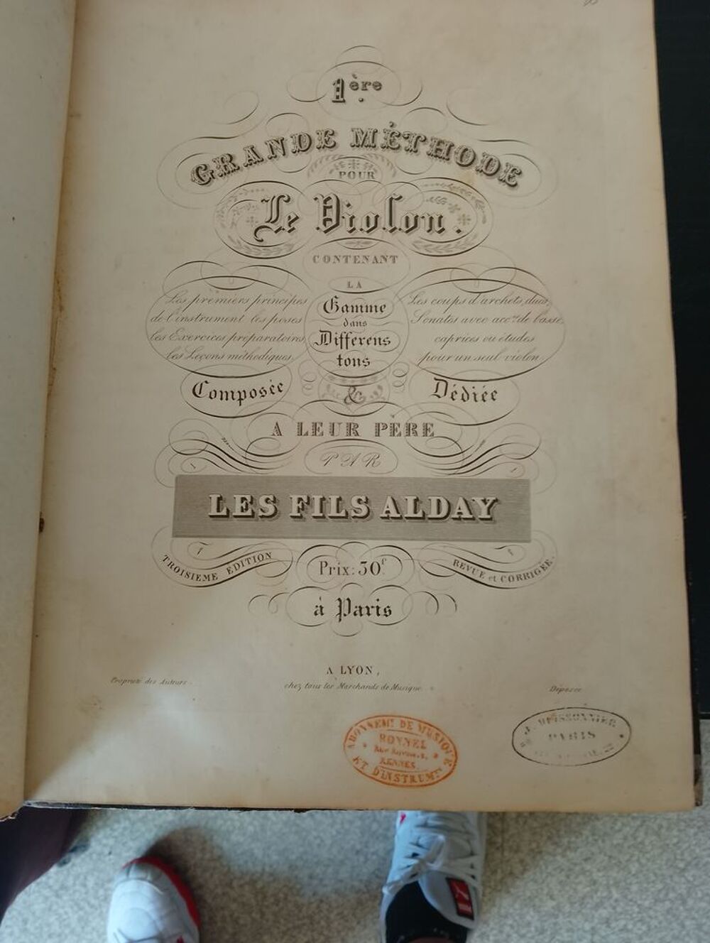M&eacute;thode de violon des fr&egrave;res Alday 