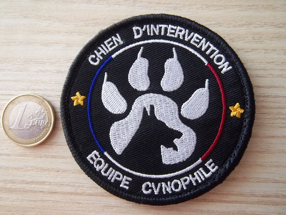 &eacute;cusson chien d'intervention cynophile insigne PN 