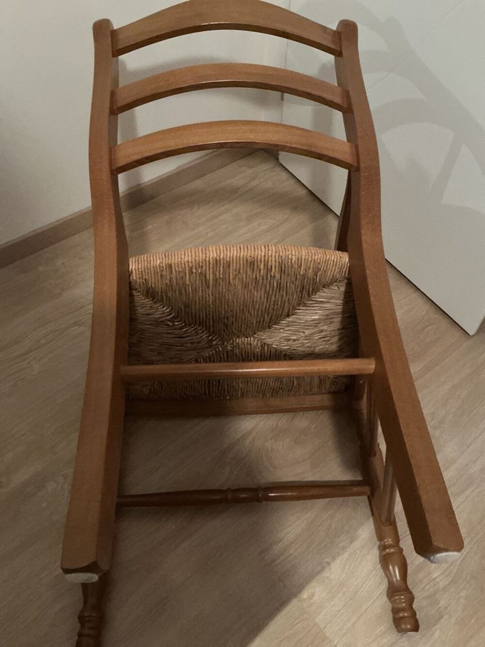 Fauteuil bois massif ch&ecirc;ne clair Meubles