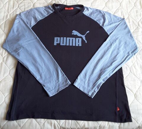 Tee-shirt à manches longues bleu marine et bleu clair  - Puma XL 8 Limoges (87)