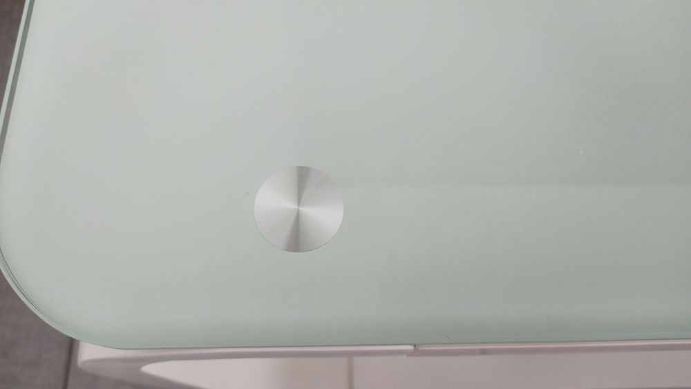 Meuble TV Design Miami Blanc 160 cm - Verre Tremp&eacute; - LED Meubles