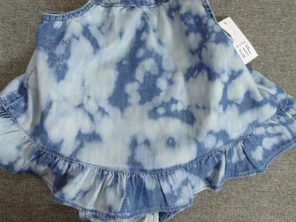 Ensemble Top &agrave; Bretelles avec son Short Bleu D&eacute;lav&eacute;- Gap Vtements enfants