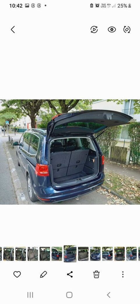 Volkswagen Sharan SHARAN 2.0 TDI 170 FAP BLUEMOTION TECHNOLOGY CONFORTLINE DSG6 2012 occasion Élancourt 78990